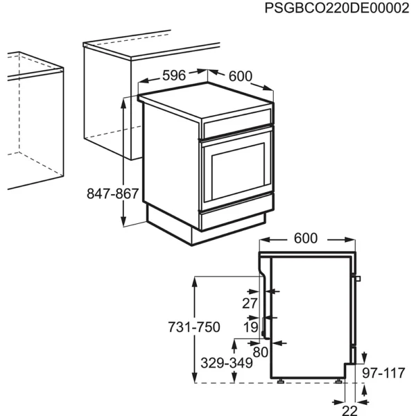 Cocina de inducción AEG CIB6490APB Pirólisis - Imagen de 2