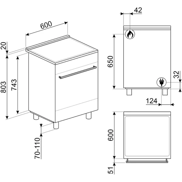Cocina de inducción SMEG C6IPMBM2 - Imagen de 8
