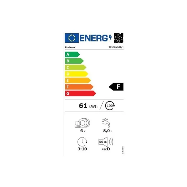 Horno lavavajillas combinado ROSIERES TRV60NORB/1 TRIO Vitro W - Imagen de 2