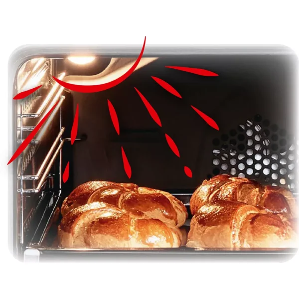Cocina de vidrio cerámico BEKO FSE67300XCS - Imagen de 6