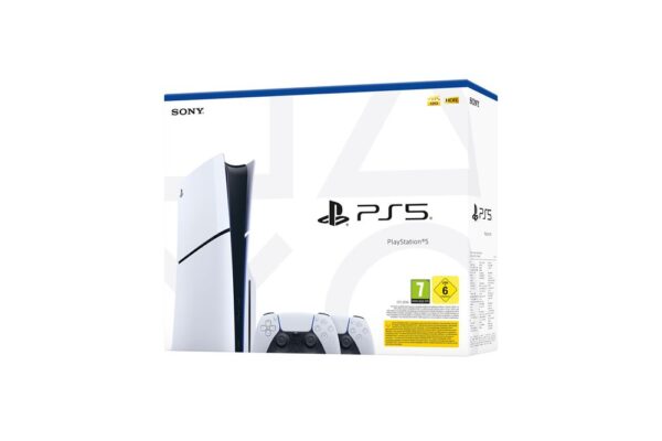 Consola Sony PS5 Slim Standard + 2º Mando DualSense Blanco - Imagen de 3