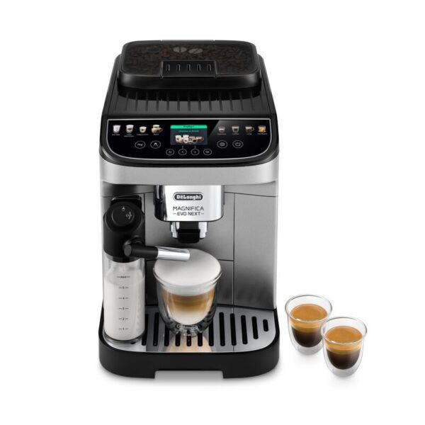 Delonghi Magnifica Evo ECAM310.80.SB 1450 W Espresso con Molinillo Plata y Negro - Imagen de 2