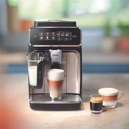 Espresso con molinillo Philips EP3349/70 Máquina automática serie 3300 LatteGO Negro