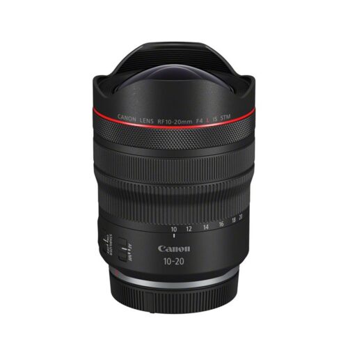 Objetivo zoom RF 10-20mm f/4 negro de Canon para montura híbrida R/RF de Canon
