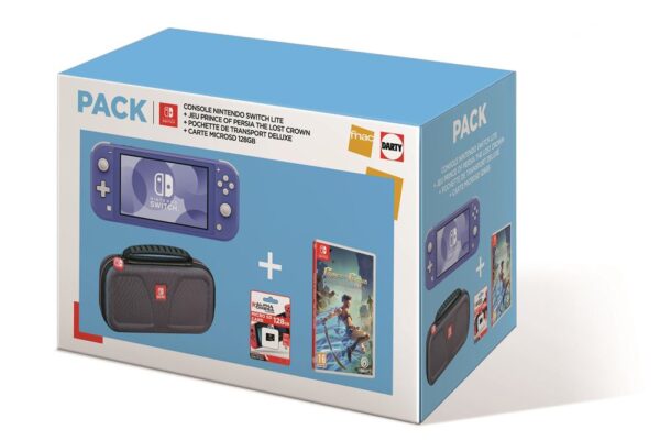 Pack Fnac Consola Nintendo Switch Lite Azul + Prince of Persia The Lost Crown + Estuche de Transporte Deluxe + Tarjeta microSD de 128GB - Imagen de 2